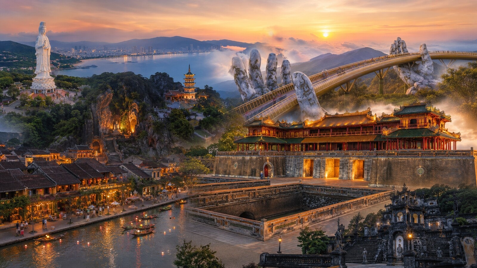 [3N2D3] Tour Đà Nẵng – Sơn Trà – Ngũ Hành Sơn – Hội An – Bà Nà Hills – Huế 3 ngày 2 đêm